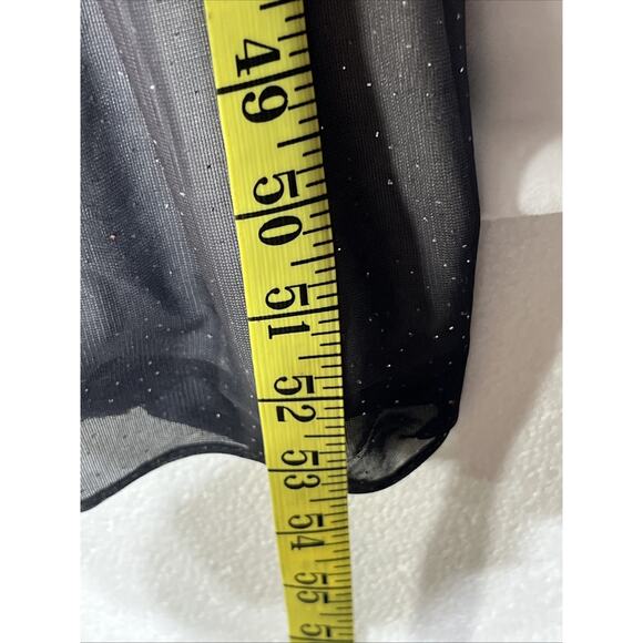 Onyx Nite Chiffon Sparkle Gown 4 Purple Gray Ombre Formal Dress Ruched Elegant - Picture 13 of 16